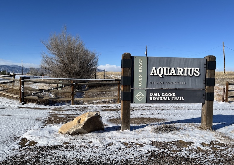 Coal Creek Trail, Aquarius Trailhead, Louisville, Colorado (December 2025)