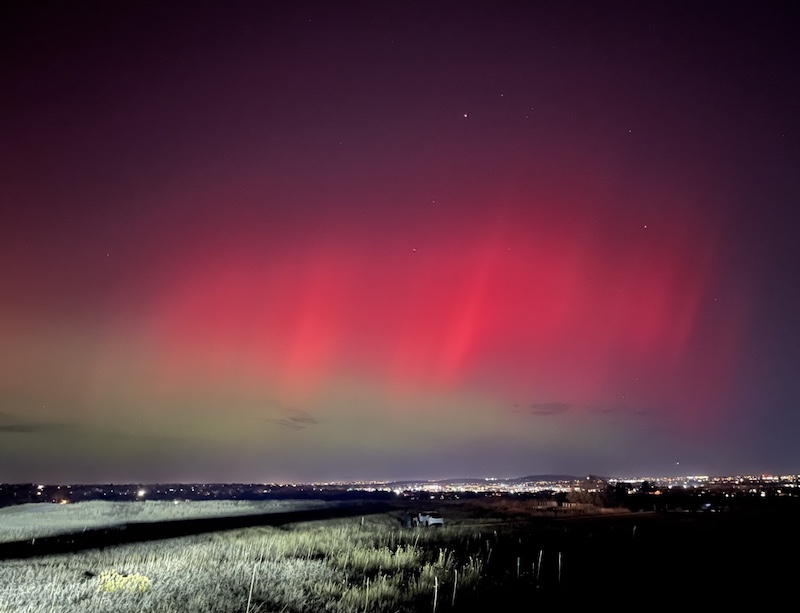 Aurora Borealis, Louisville, Colorado (November 11 2025)