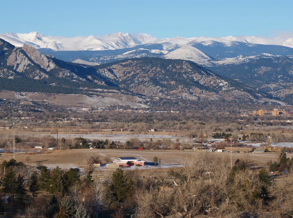 Flagstaff Mountain, Mountains Visible from Boulder (January 2025)